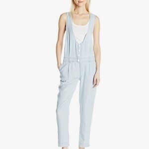 OBEY Junior's Denizen Chambray Overall Jumpsuit